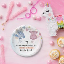 Boho Vintage Bebê Clotheline Gênero - Festa Revela