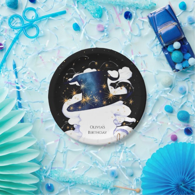 Prato De Papel Boho Wand Magic Wizard Birthday (Festa)