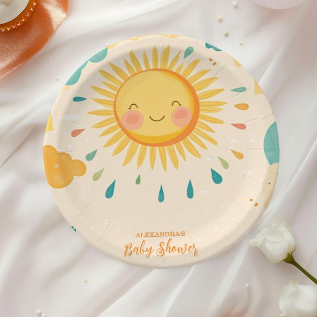 Prato De Papel Boho Yellow Sunshine (Criador carregado)