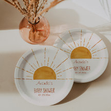 Boho Yellow Sunshine Chá de fraldas