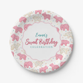 Prato De Papel Boi Fosco Cookies Aniversário