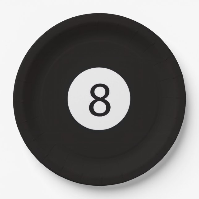 Prato De Papel Bola 8 (Frente)