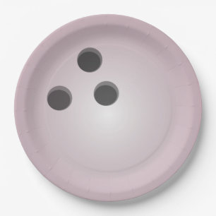 Prato De Papel Bola de boliche rosa