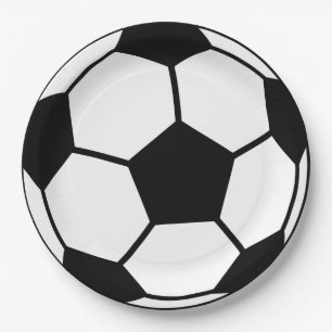 Prato De Papel Bola de futebol