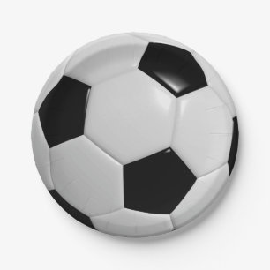 Prato De Papel Bola de futebol