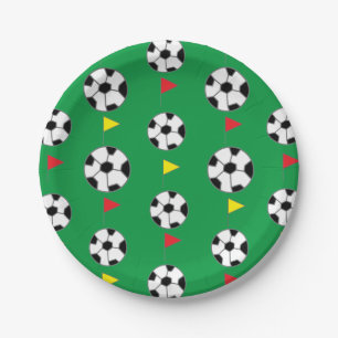 Prato De Papel Bola de futebol