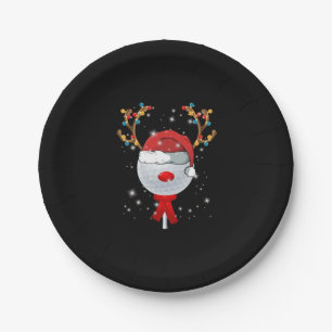 Prato De Papel Bola de Golfe de Natal