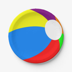 Prato De Papel Bola de praia