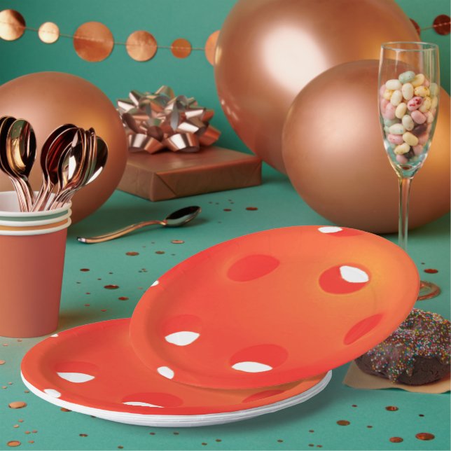 Prato De Papel Bolas de Frango Laranja no Partido Batedeira Branc (Múltiplo)