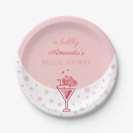 Prato De Papel Bolha a rosa: Bonito Chá de panela de diversão da