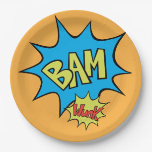 Prato De Papel Bolha de Discurso do Balão "Bam"