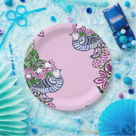 Prato De Papel Bolotas de Flores de Arte Folclórica