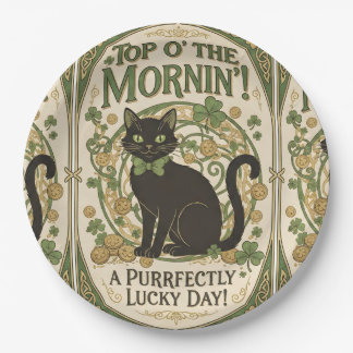 Prato De Papel Bom Dia - Dia de São Patrício