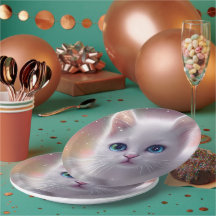 Bonita Fantasia Branca Fluffy Cat