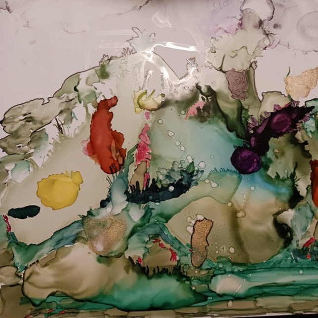 Prato De Papel Bonitas placas de papel pintadas para o outono (Criador carregado)