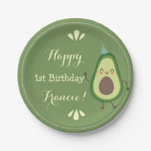 Bonito Avocado Personalize o primeiro aniversario 