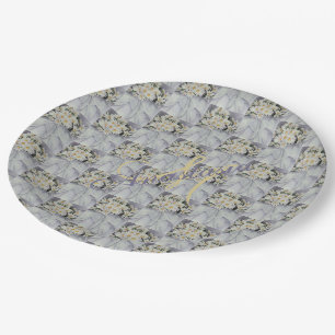 PRATO DE PAPEL BONITO BUQUÊ DE DAISIES BRIDAL PARTY MONOGRAMA