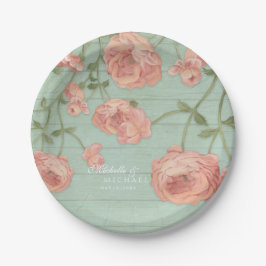 Prato De Papel Bonito cor-de-rosa cor-de-rosa, Rosas de cerca de