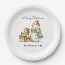 Bonito Snowman Personalizado e Presentes de Natal