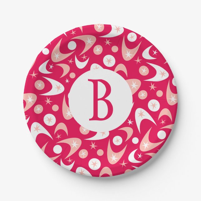 Prato De Papel Boomerangs Retro (Frente)