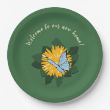 Borboleta De Dente-de-Leão Amarelo Verde Aquecimen