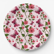 Borboleta Floral Midnight Bloom