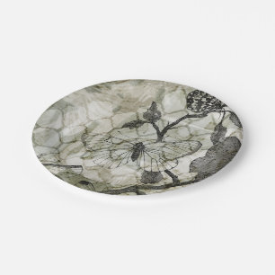 Prato De Papel Borboletas árabes II