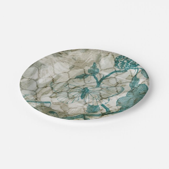 Prato De Papel Borboletas árabes VI (Inclinado)