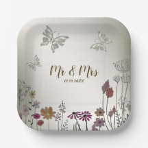 Borboletas de flores coloridas do jardim festa de 