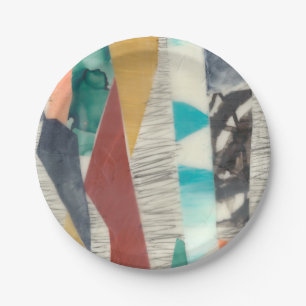 Prato De Papel Borda colorida II