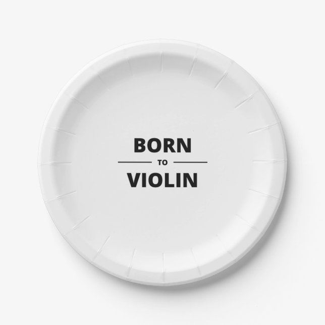 PRATO DE PAPEL BORN TO VIOLIN (Frente)