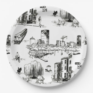 Prato De Papel Boston Toile