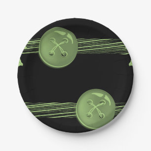 Prato De Papel Botão de placas de papel