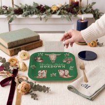 Botas de Cowboy de Natal Hoedown Caveira Feriado