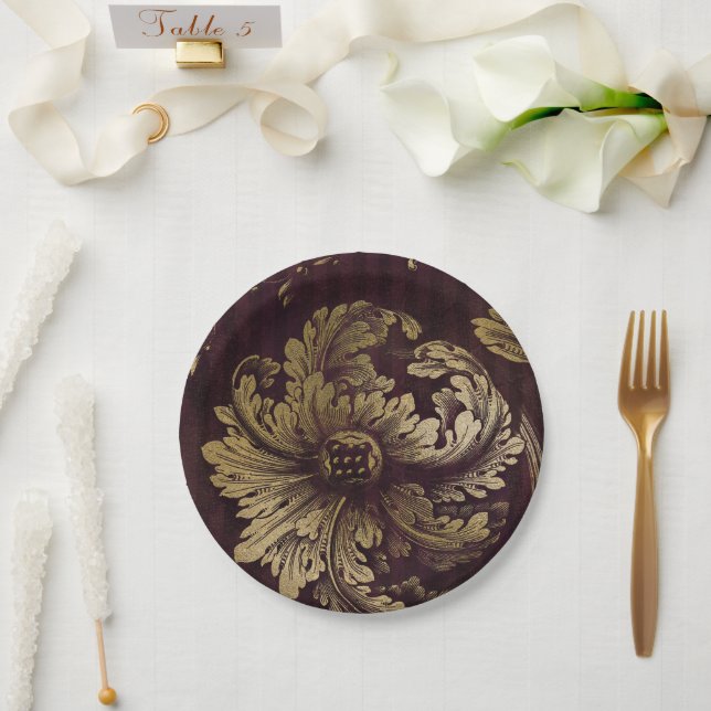 Prato De Papel Boudoir Sombrio (Casamento)