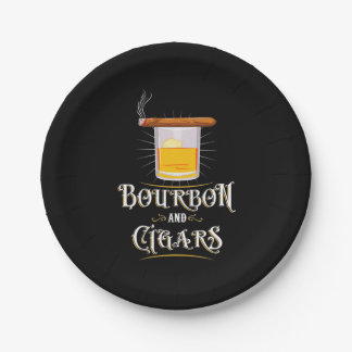 Prato De Papel Bourbon And Cigars