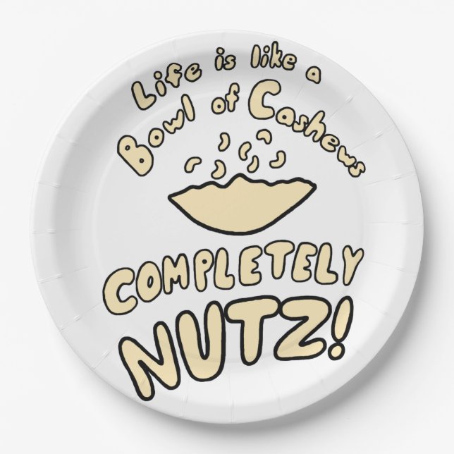 Prato De Papel Bowl de Cashews (Frente)