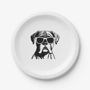 Prato De Papel Boxer Dog