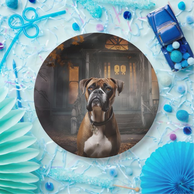 Prato De Papel Boxer Halloween Scary (Festa)