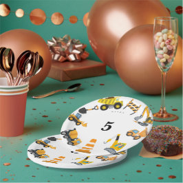 Prato De Papel Boys Construction Birthday Party Theme