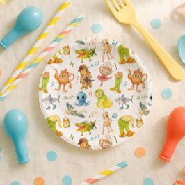 Prato De Papel Brainrot Meme Birthday Party