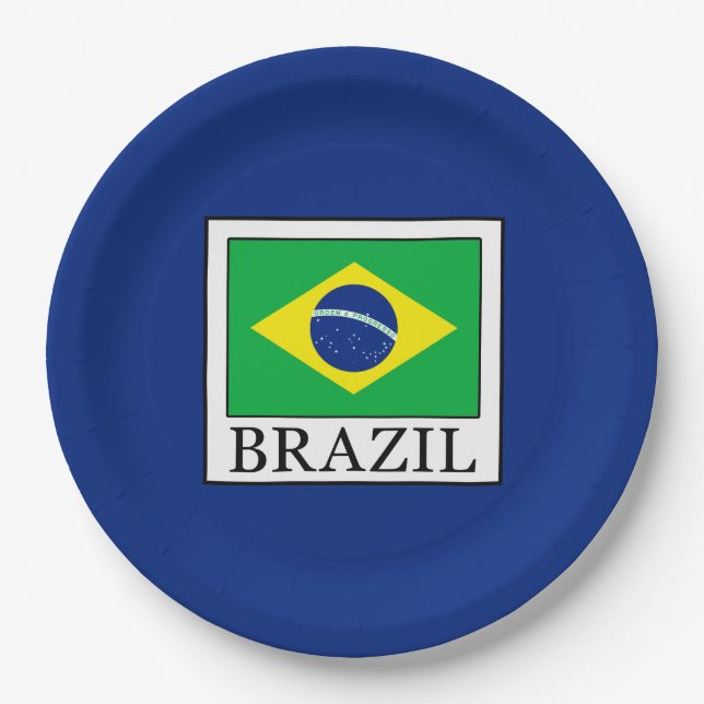 Prato De Papel Brasil (Frente)
