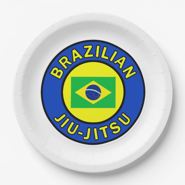 Prato De Papel Brasileiro Jiu Jitsu (Frente)