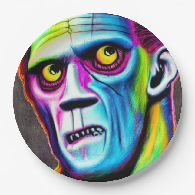 Prato De Papel Bright Frankenstein (Frente)