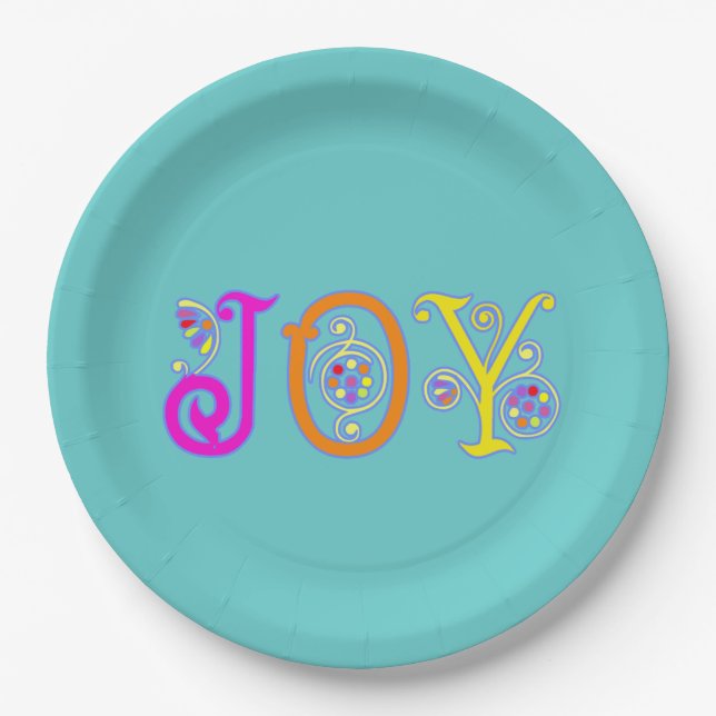 Prato De Papel Bright Joy Plate (Frente)