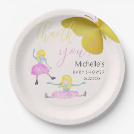 Prato De Papel Brilhando Como Uma Ilustração De Aquarela De Menin