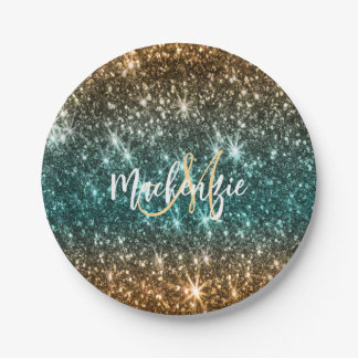 Prato De Papel Brilhante Colorida