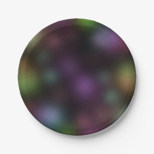 Prato De Papel Brilho na Festa de aniversário de diversão das luz