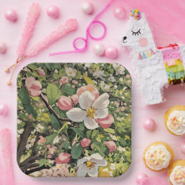 Prato De Papel Brilhos do Springtime - Placas de Papel