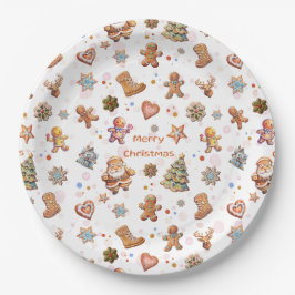 Prato De Papel Brincadeira de Natal Feliz Brincadeira